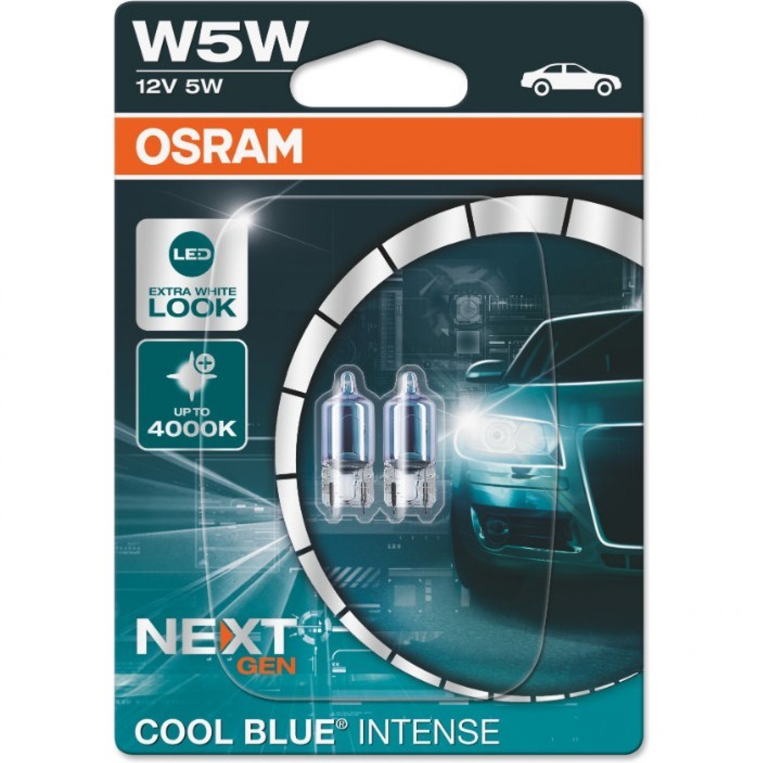 OSRAM W5W COOL BLUE INTENSE Next Gen 2825CBN 02B 2825HCBN 02B