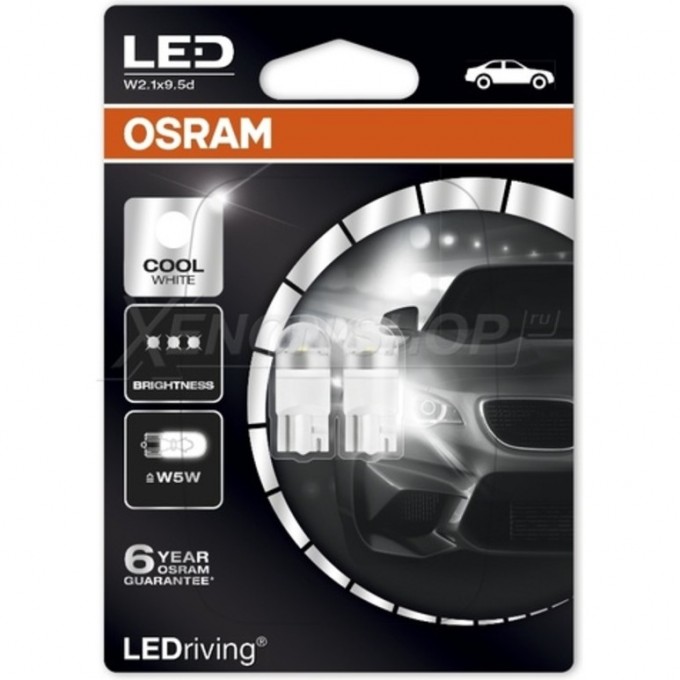 Автолампы OSARAM LED ≠ W5W LEDRIVING 2880CW-02B 4052899434707