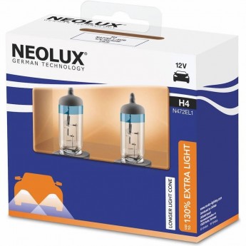 Автолампы NEOLUX H4 +130% Extra Light N472EL1-2SCB (2 шт)