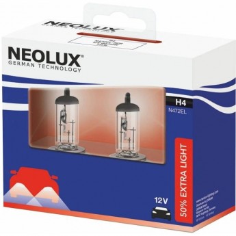 Автолампы NEOLUX H4 +50% Extra Light N472EL-2SCB (2 шт)