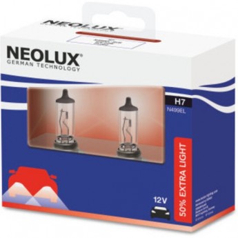 Автолампы NEOLUX H7 +50% Extra Light N499EL-2SCB (2 шт)
