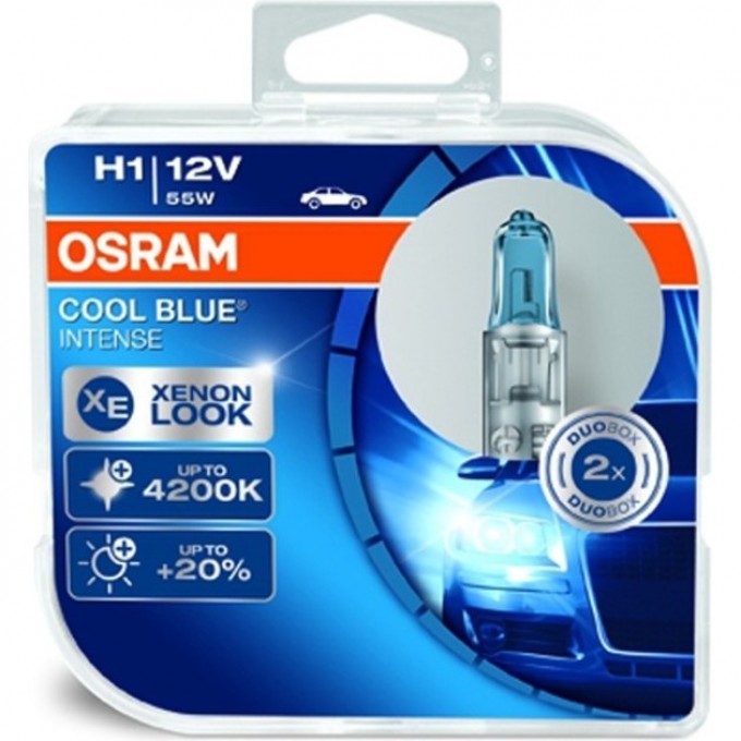 Автолампы OSARAM H1 COOL BLUE INTENSE 64150CBI-HCB (2 шт) 4052899412880