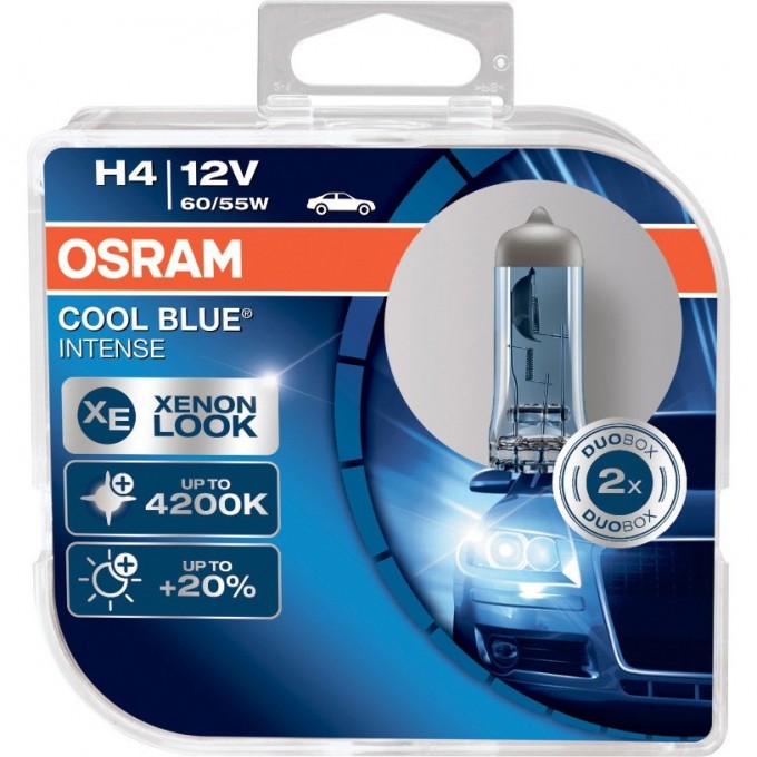 Автолампы OSARAM H4 COOL BLUE INTENSE 64193CBI-HCB (2 шт) 4052899413061