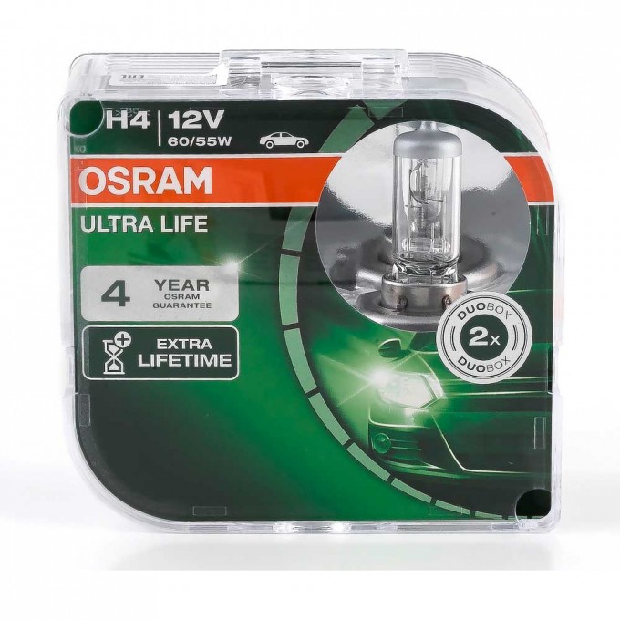 Автолампы OSARAM H4 ULTRA LIFE 64193ULT-HCB (2 шт) 4052899425200