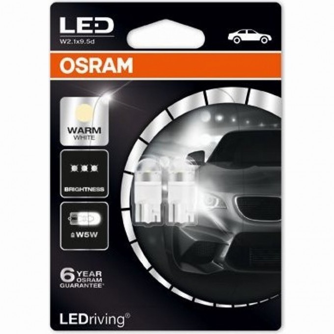 Автолампы OSARAM LED ≠ W5W LEDRIVING 2850WW-02B 4052899434493