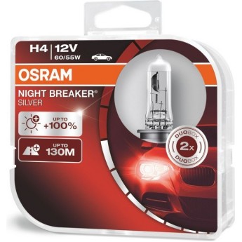 Автолампы OSARAM OSRAM H4 NIGHT BREAKER SILVER 64193NBS-HCB (2 шт)