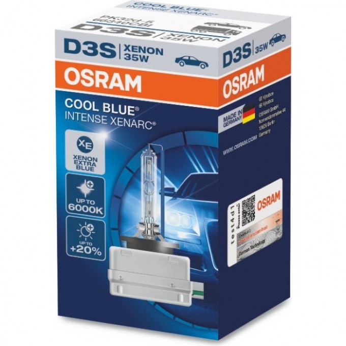 Автолампы OSRAM D3S XENARC® COOL BLUE® INTENSE 4052899148710