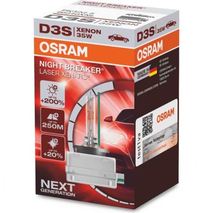 Автолампы OSRAM D3S XENARC® NIGHT BREAKER® LASER 4052899992979