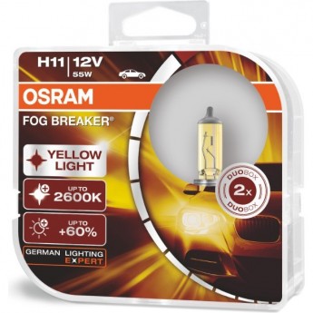 Автолампы OSRAM H11 FOG BREAKER 62211FBR - HCB (2 шт)