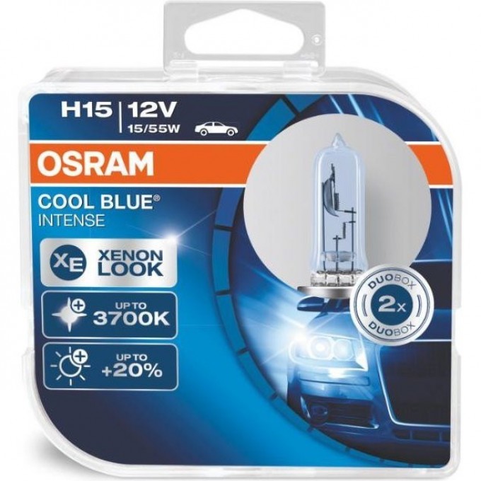 Автолампы OSRAM H15 COOL BLUE® INTENSE 64176CBI-HCB (2 шт) 4052899982192