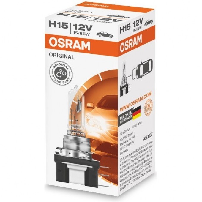 Автолампы OSRAM H15 ORIGINAL LINE 64176 4008321218391