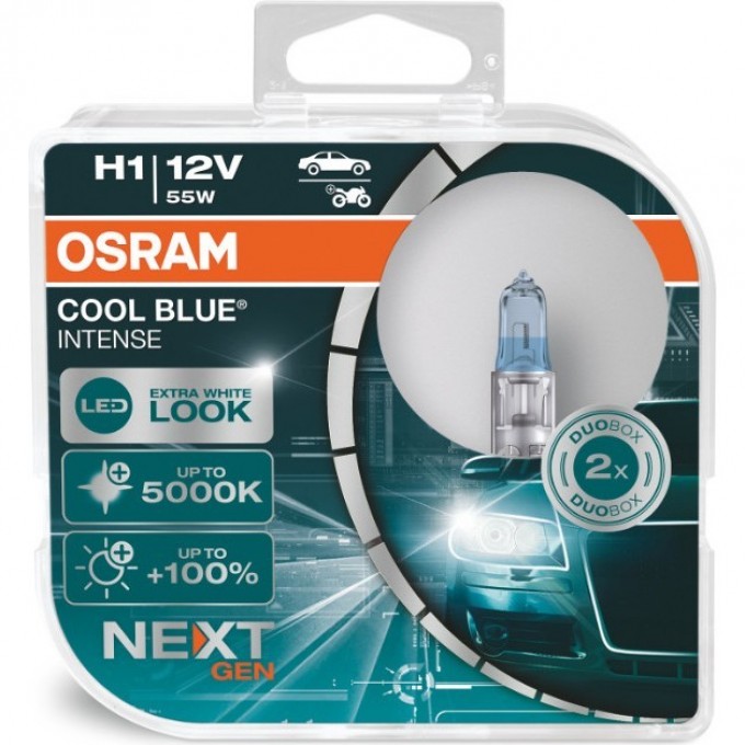 Автолампы OSRAM H1COOL BLUE® INTENSE Next Gen 64150CBN-HCB 4062172173681