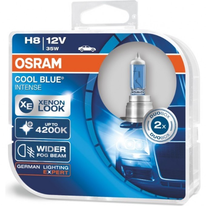 Автолампы OSRAM H8 COOL BLUE® INTENSE 64212CBI - HCB (2 шт) 4052899412903