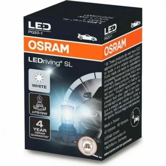 Автолампы OSRAM LED ≜ PS19W LEDRIVING SL 5201DWP 4062172150293