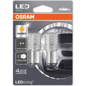 Автолампы OSRAM LED ≜P21/5W LEDRIVING 1457YE-02B Amber - Жёлтый (2шт)