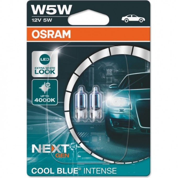 Автолампы OSRAM W5W COOL BLUE® INTENSE Next Gen 2825CBN-02B (2825HCBN-02B) 4062172215060