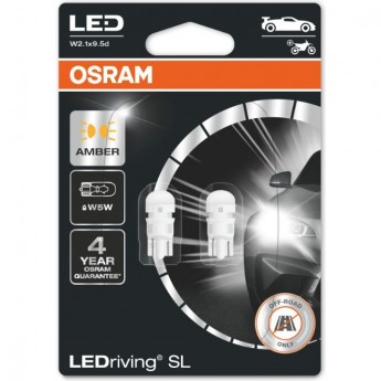 ламп OSRAM LED ≜W5W LEDRIVING SL 2827DYP-02B AMBER - Желтые