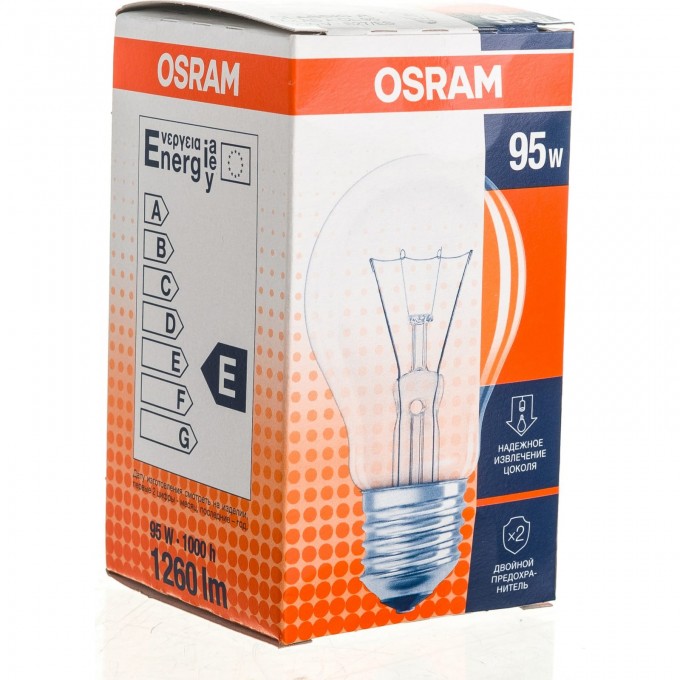 Лампа накаливания OSRAM CLASSIC A CL 95Вт 230В E27 NCE 4058075027831