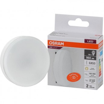 Лампа светодиодная LED OSRAM VALUE LVGX53100 12SW/830 12Вт GX53 230В 10х1