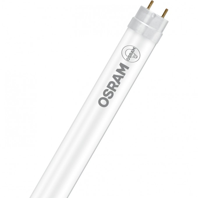 Лампа светодиодная OSRAM LED 7,3Вт G13 3000К 720лм 230V трубка FR Т8 (замена 18Вт) 0,6м ЭмПРА/стартер в комплекте 4058075454446